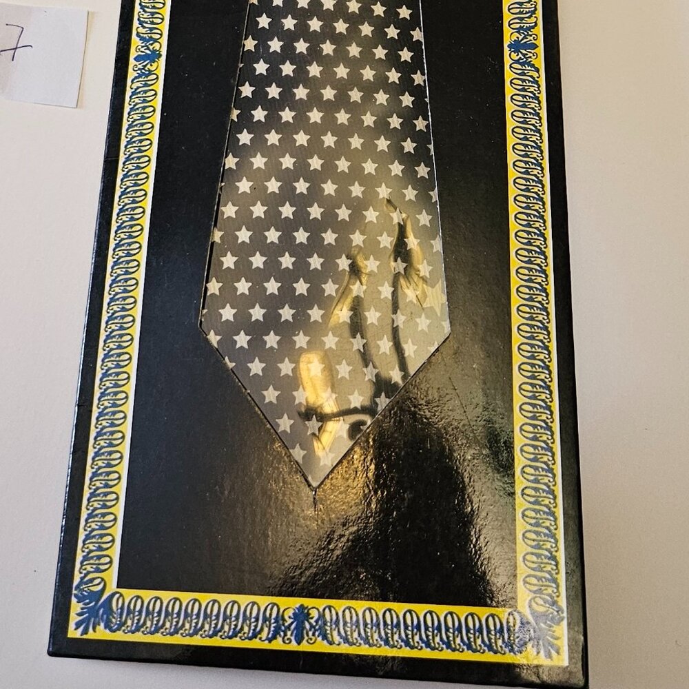 Gianni Versace Vintage Silk Star Print Tie - NIB